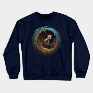 fox art Crewneck Sweatshirt